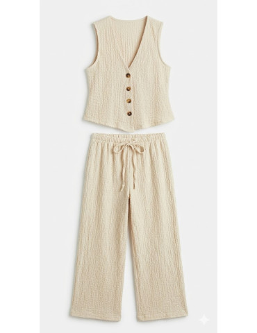 Set Dos Piezas "Natura" – Chaleco y Pantalón Fluidos 2