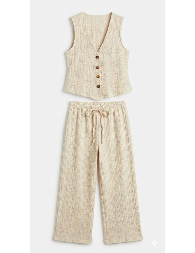 Set Dos Piezas "Natura" – Chaleco y Pantalón Fluidos