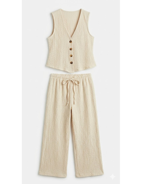 Set Dos Piezas "Natura" – Chaleco y Pantalón Fluidos