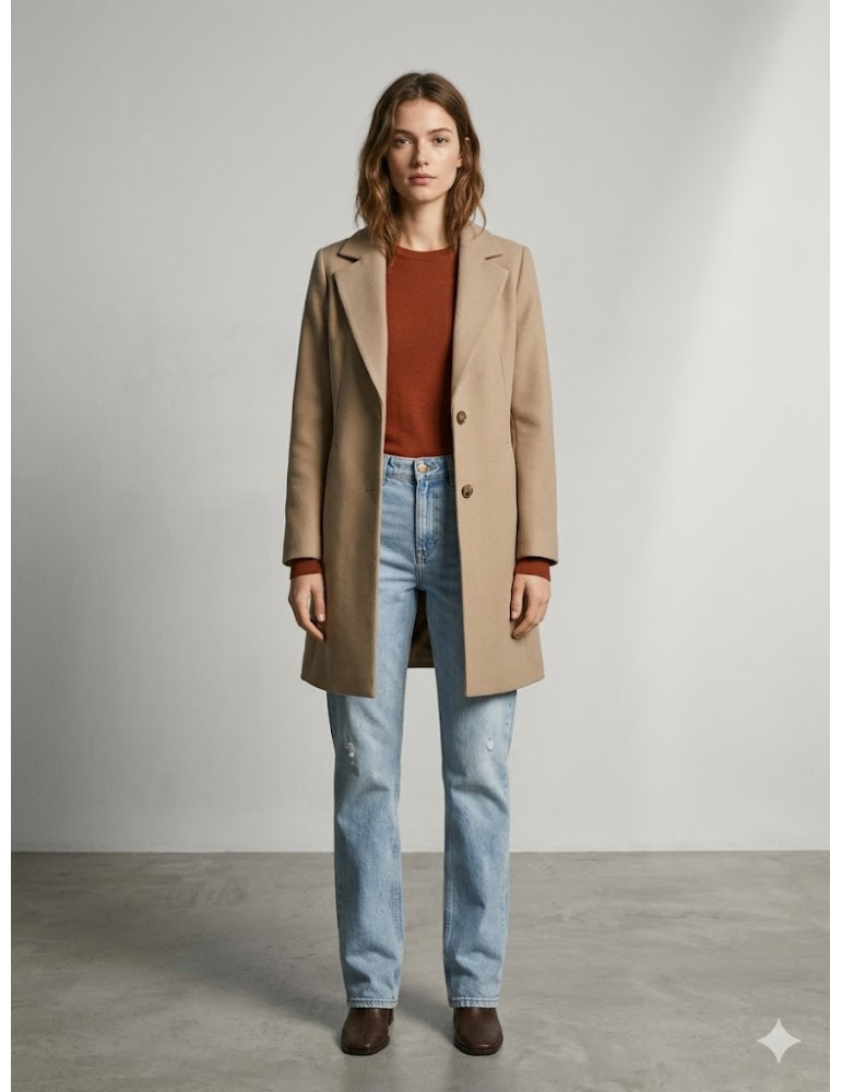 Abrigo Sastre "Manhattan" – Camel Tostado